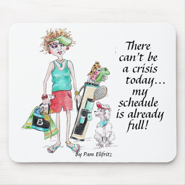 Mousepad Vestido pelos links, desligue o telefone agora (Frente)