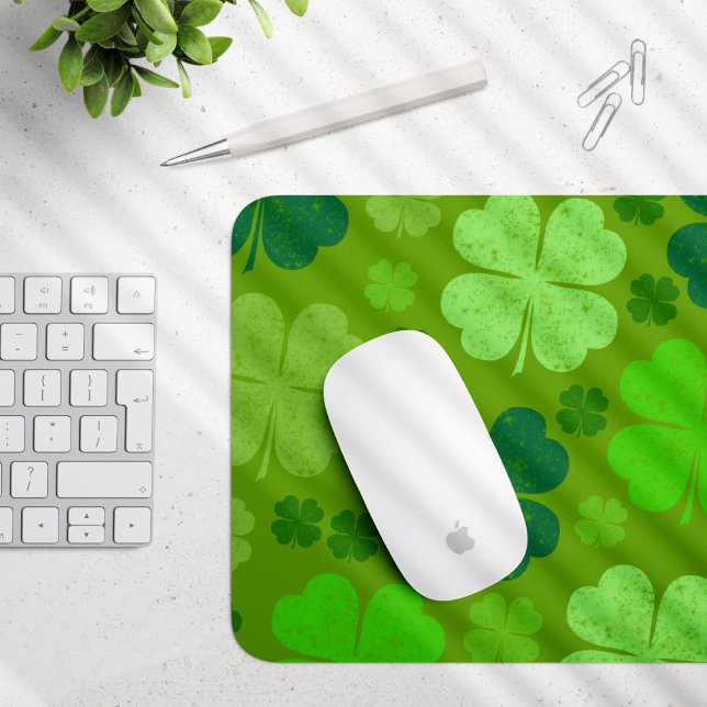 Mousepad Vestidos Verdes, Vestidos Sortudos, Dia de São Pat (Criador carregado)