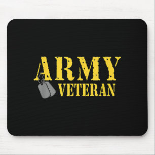 Mousepad Vestígio do Exército Veterano Camisa do Orgulho Mi