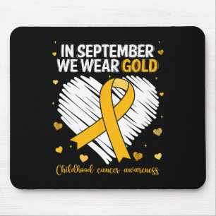 Mousepad Vestimos a consciência do Cancer da infância Doura