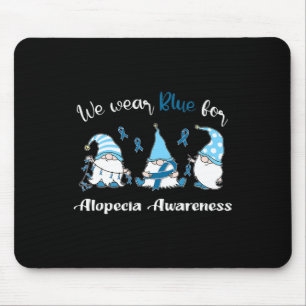 Mousepad Vestimos Com Azul Para A Consciência Da Alopécia