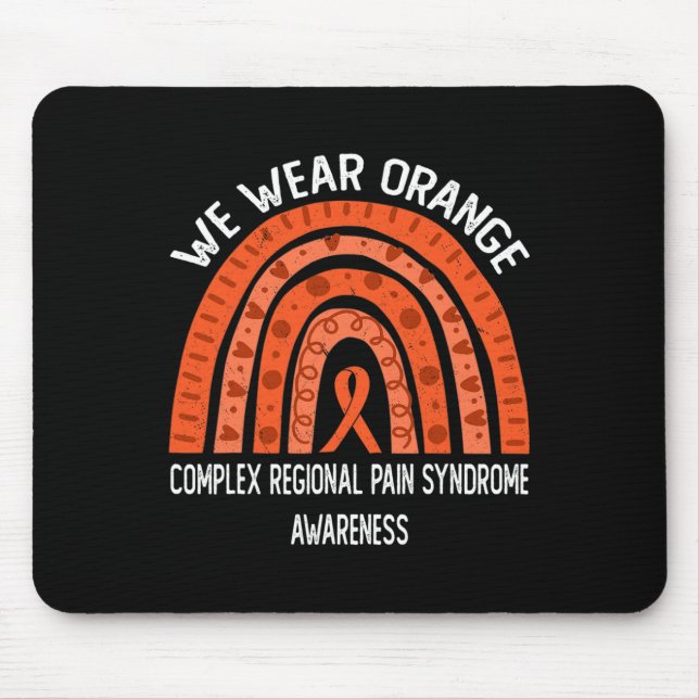 Mousepad Vestimos Laranja Para A Complexa Síndrome Regional (Frente)