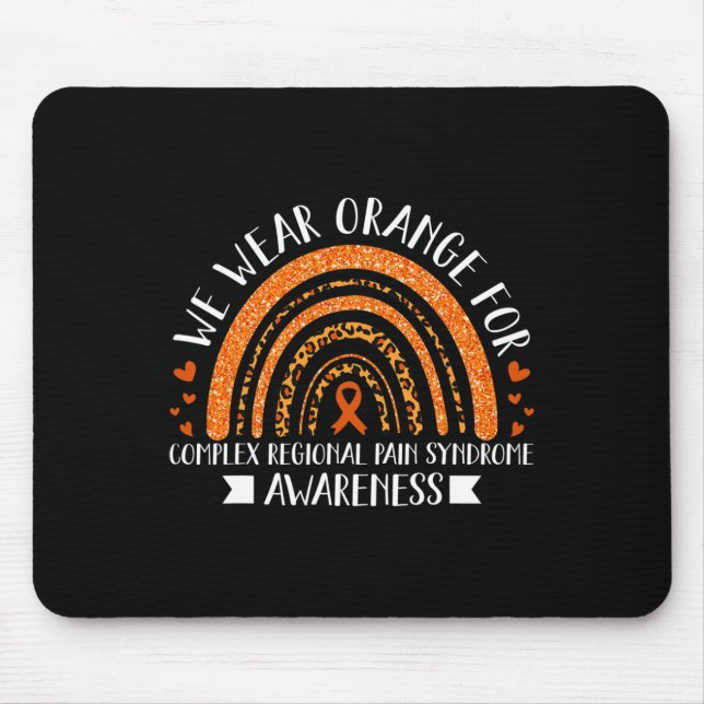 Mousepad Vestimos Laranja Para A Consciência Do Crps Gift A (Frente)