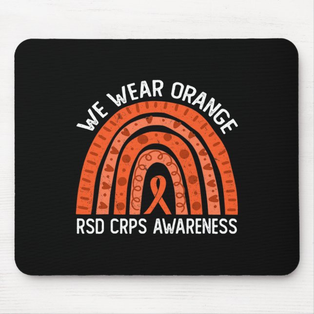 Mousepad Vestimos Orange Rainbow para a Consciência RSD CRP (Frente)