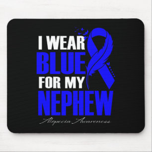 Mousepad Vestir Azul Para A Minha Pena Alopécia Do Sobrinho