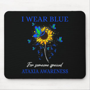 Mousepad Vestir Azul Para Sensibilização Para A Ataxia
