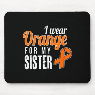 Mousepad Vestir Laranja Para A Consciência Da Leucemia Da M