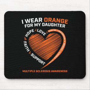Mousepad Vestir Laranja Para Minha Filha Esclerose Múltipla