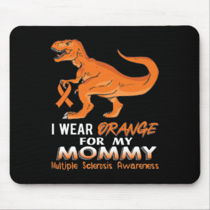 Mousepad Vestir Laranja Para Minha Mamãe Dinossauro Múltipl
