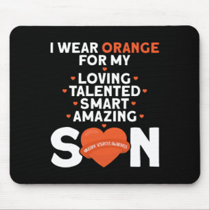 Mousepad Vestir Laranja Para O Meu Filho Com Awarenes De Es