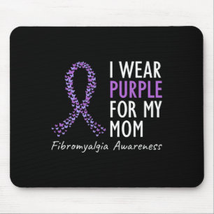 Mousepad Vestir Roxo Para Minha Mãe Fibromialgia, Fíria De