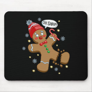 Mousepad Vestuário de Férias da Moda Homem de Pão de Mel Oh