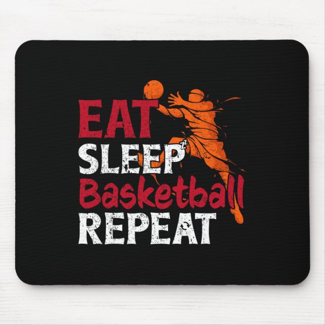 Mousepad Vestuário Engraçado Esqueleto Comer Dormir Esquele (Frente)