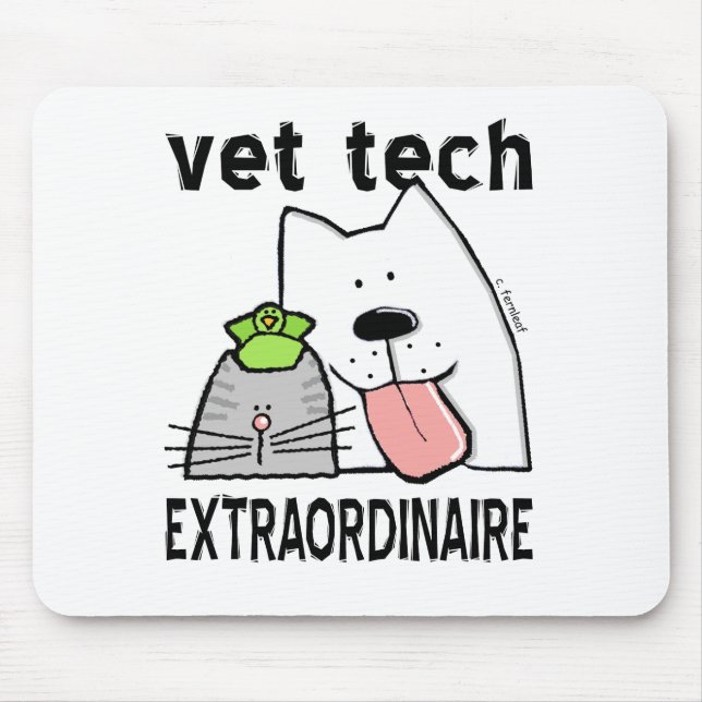 Mousepad vet+tech vet+tech+gifts vet+tech+gear+t (Frente)