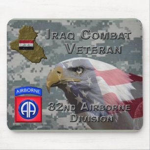 Mousepad Veterano de Combate no Iraque da 82ª Divisão Aerot