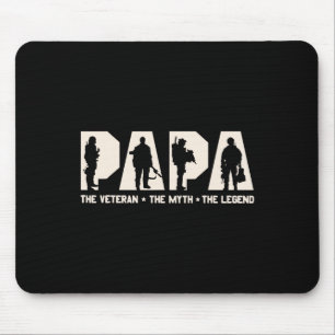Mousepad Veterano O Mito A Lenda Dia dos Pais Avô