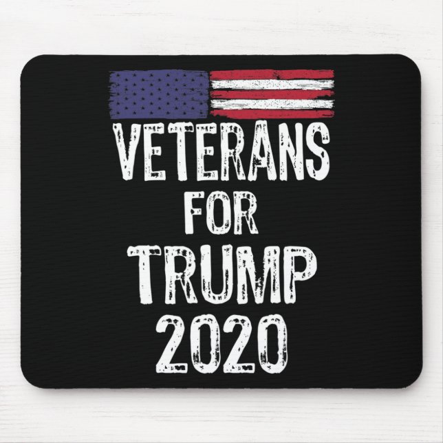 Mousepad Veteranos Militares Para Trump 2020 Contra Joe (Frente)