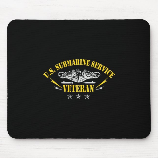 Mousepad Veterans Day U.s Submarine Force Silent Service Lo (Frente)