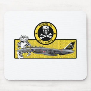 MOUSEPAD VF-84 ROGERS ALEGRE F-14 TOMCAT