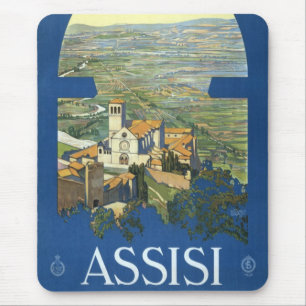 Mousepad Viagem Antiga Assisi Itália Basílica Francesco