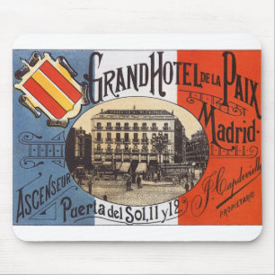 Mousepad Viagem Antiga, Grande Hotel Paix, Madrid, Espanha