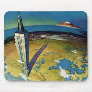 Mousepad Viagem Antiga Nova York Empire State Building