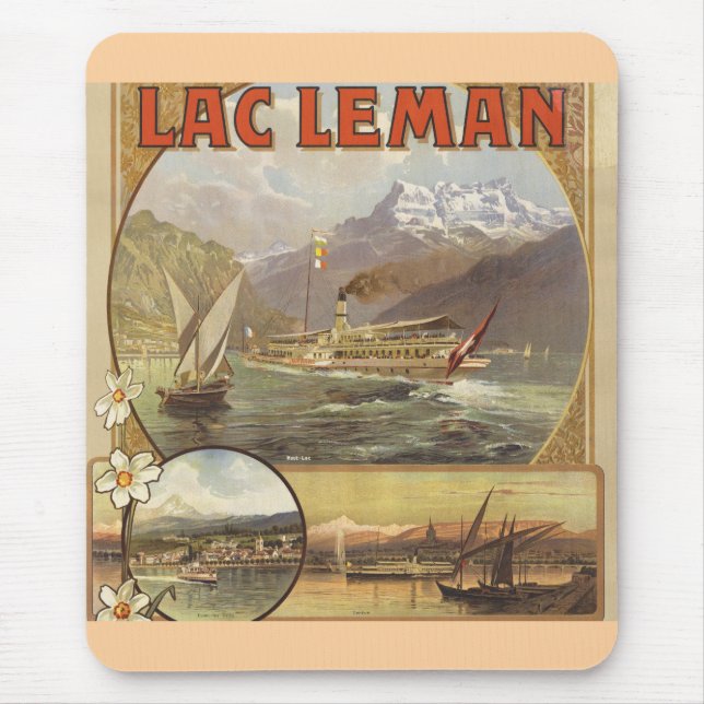 Mousepad Viagem ao Lago de Genebra (Frente)