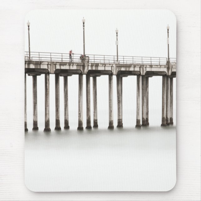 Mousepad Viagem ao longo do cais de praia de Huntington (Frente)