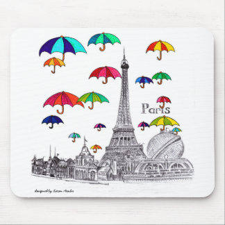 Mousepad Viagem com a torre de Paris Effiel dos