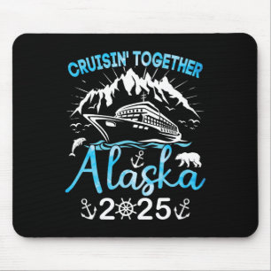 Mousepad Viagem da Família Cruise do Alaska, Trip. 2025