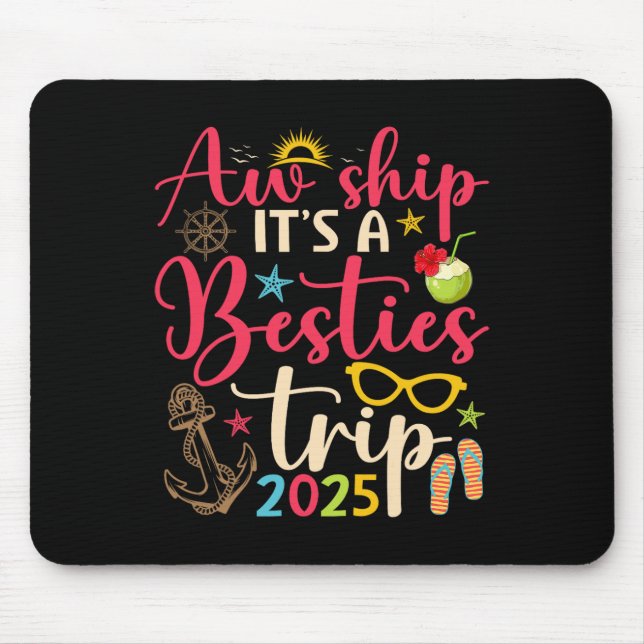 Mousepad Viagem das Melhores Amigas 2025 Amigas Compatíveis (Frente)