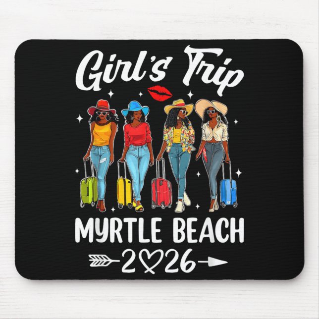 Mousepad Viagem das Meninas de Myrtle Beach 2026 Equipe de  (Frente)