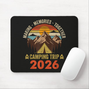 Mousepad Viagem de Acampamento Familiar Retro Pôr do Sol 20
