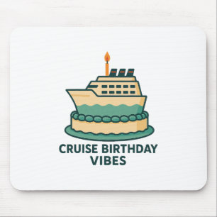 Mousepad Viagem de Aniversário de Cruzeiro para Homens