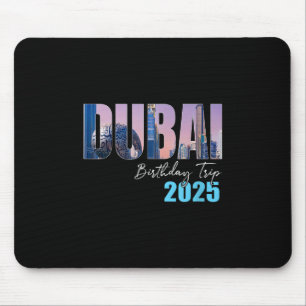 Mousepad Viagem de Aniversário Dui Uae 2025 Festa de Férias