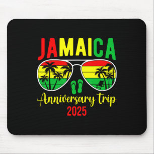 Mousepad Viagem de Aniversário Jamaicaa 2025 Casal Correspo