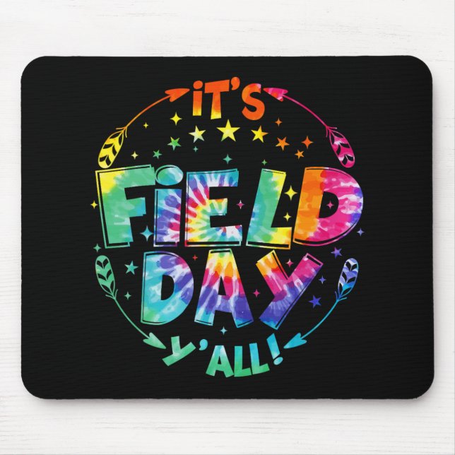 Mousepad Viagem de campo do professor Tie Dye (Frente)