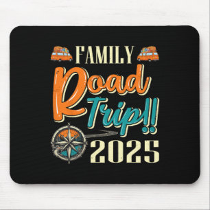 Mousepad Viagem de Carro Família Correspondente Acampamento