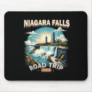 Mousepad Viagem de carro para Niagara Falls 2024 Viagem em