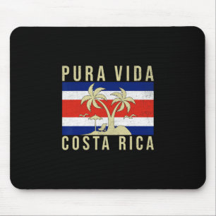 Mousepad Viagem de Família Antiga Bandeira da Costa Rica Pu