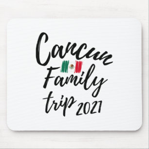 Mousepad Viagem de Família Cancun Projeto de Férias no Méxi