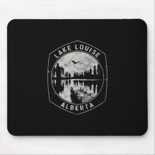 Mousepad Viagem de férias ao ar livre no lago vintage Louis