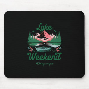 Mousepad Viagem de Férias de Fim de Semana no Lago Albuquer