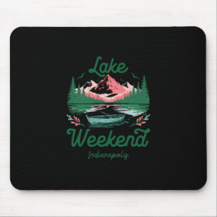 Mousepad Viagem de Férias de Fim de Semana no Lago Indianap