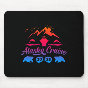 Mousepad Viagem de férias de verão da família Alaska Cruise