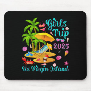 Mousepad Viagem de férias de verão para as Ilhas Virgens Am