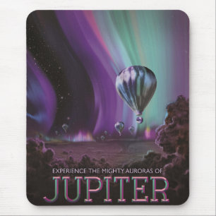 Mousepad Viagem de Júpiter por Auroras Pesadas do Balão de 