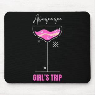 Mousepad Viagem de Meninas Bebida de Praia Albuquerque Novo