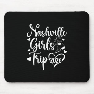 Mousepad Viagem de Meninas Nashville 2026 Férias de Meninas