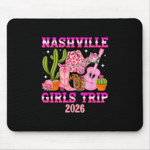 Mousepad Viagem de Meninas para Nashville 2026 Férias de Me